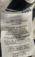 Load image into Gallery viewer, Ann Taylor Womens Black White Floral Print Puff Sleeve Blouse Top Size Medium
