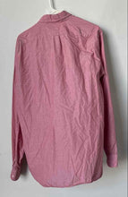 Load image into Gallery viewer, J.Crew Mens Red Cotton Long Sleeve Chest Pocket Collared Button-Up Shirt Size LT
