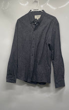 Load image into Gallery viewer, WRK Mens Blue Abstract Print Cotton Long Sleeve Button-Up Shirt Size Large
