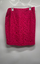 Load image into Gallery viewer, Merona Womens Pink Paisley Lace Knee-Length Straight &amp; Pencil Skirt Sz 16 w/ Tag
