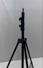 Load image into Gallery viewer, Trimax N7307 Black Compact Heavy-Duty Adjustable Collapsed 7ft Tripod Stand
