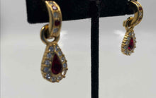 Load image into Gallery viewer, Authentic Swarovski Women's Gold-Tone Earrings

