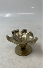 Load image into Gallery viewer, Textured Molten Rugged Rim And Round Pedestal Base Gold-Tone Napkin Ring
