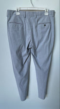 Load image into Gallery viewer, Express Mens Black White Wrinkle Resistant Stretch Slim Fit Dress Pants Sz 33x30

