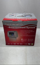 Load image into Gallery viewer, Gray LCD Screen 7" mUnbrHeadrest Entertainment System Not Tested
