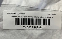 Load image into Gallery viewer, Tommy Hilfiger Mens White Long Sleeve Spread Collar Slim Fit Dress Shirt Size M
