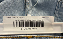 Load image into Gallery viewer, Zara Womens Blue Denim Medium Wash Stretch Pockets Straight Leg Jeans Size 6

