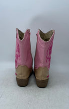 Load image into Gallery viewer, Bebe Girls Pink Light Brown Round Toe Side Zipper Cowgirl Western Boots Size 2

