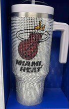 Load image into Gallery viewer, NBA x Hydrapeak Silver Red Miami Heat Limited Edition Basketball Tumbler Cup

