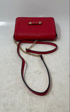 Load image into Gallery viewer, Aldo Womens Red Zipper Inner Pockets Gold-Tone Chain Strap Crossbody Bag
