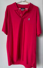 Load image into Gallery viewer, Psycho Bunny By Robert Godley Mens Pink Short Sleeve Polo Shirt Size 7
