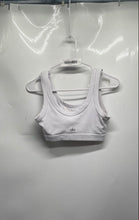Load image into Gallery viewer, Alo Womens White Sleeveless Collarless Pullover Activewear Sports Bra Size Small
