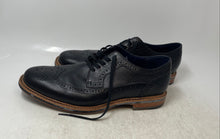 Load image into Gallery viewer, Cole Haan Mens Black Leather Lace-Up Wingtip Oxford Dress Shoes Size 10

