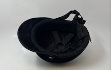 Load image into Gallery viewer, Black Lightweight Adjustable Strap Open Face Equestrian Riding Helmet
