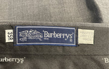 Load image into Gallery viewer, Authentic Burberrys Mens Gray Trousers Pants Size EUR 35P Damage
