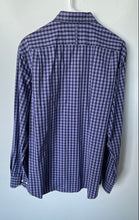 Load image into Gallery viewer, Banana Republic Mens Purple Plaid Soft Wash Slim Fit Button-Up Shirt Size Large
