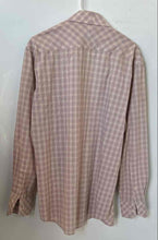 Load image into Gallery viewer, Monsoon Rain Mens Pink Plaid Long Sleeve Spread Collar Dress Shirt Size 16
