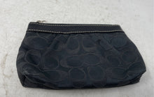 Load image into Gallery viewer, Coach Womens Black Signature Print Lined Zipper Pouch Wallet
