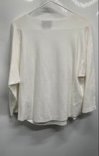 Load image into Gallery viewer, Liv Milano Womens White Long Sleeve Round Neck Side Bow Pullover T-Shirt Size M
