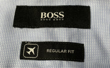 Load image into Gallery viewer, Hugo Boss Mens Light Blue Regular Fit Long Sleeve Dress Shirt Size 16
