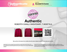 Load image into Gallery viewer, Authentic Roberto Cavalli Sport Womens Fuchsia Pullover Sweatshirt Size M
