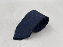 Load image into Gallery viewer, Christian Dior Mens Dark Blue Geometric Print Adjustable Long Designer Tie
