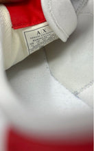 Load image into Gallery viewer, Armani Exchange Mens XUX042 White Red Leather Lace-Up Sneaker Shoes Size 11
