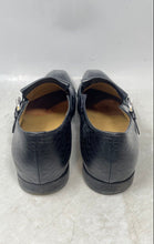 Load image into Gallery viewer, Cesare Paciotti Mens Black Leather Square Toe Monk Strap Dress Shoes Size 9
