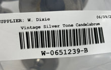 Load image into Gallery viewer, Vintage Silver-Tone Victorian Collectible 5 Candelabra Candle Holder
