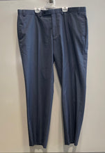 Load image into Gallery viewer, Calvin Klein Mens Blue Flat Front Straight Leg Pockets Dress Pants Size 40W/30L
