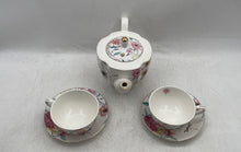 Load image into Gallery viewer, Set Of 5 Pcs Grace Teaware Multicolor Floral Porcelain Teapot Cups &amp; Saucers
