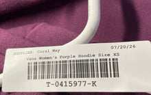 Load image into Gallery viewer, Vans Womens Purple Pockets Long Sleeve Pullover Hoodie Size XS

