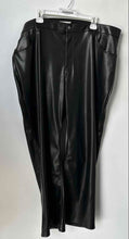 Load image into Gallery viewer, Abercrombie &amp; Fitch Womens Black Leather The '90s Relaxed Trouser Pants Size 36
