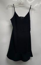 Load image into Gallery viewer, Express Womens Black Sleeveless Collarless Zipper Fit &amp; Flare Dress Size Medium
