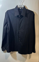 Load image into Gallery viewer, Hugo Boss Mens Black Long Sleeve Collared Regular Fit Dress Shirt Size 16.5
