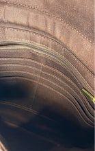 Load image into Gallery viewer, Fossil Womens Brown Croc-Embossed Leather Turn Lock Inner Pocket Clutch Wallet
