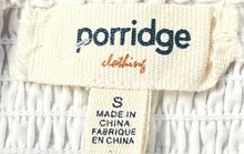 Load image into Gallery viewer, Anthropologie Porridge Womens White Smocked Back Tulip Bustier Blouse Top Size S
