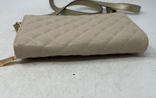 Load image into Gallery viewer, Badgley Mischka Womens Beige Quilted Detachable Strap Crossbody Bag
