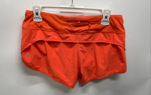 Load image into Gallery viewer, Lululemon Womens Orange Speed Up High-Rise Activewear Athletic Shorts Size 6
