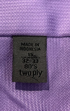 Load image into Gallery viewer, Calvin Klein Mens Purple Collared Slim Fit Long Sleeve Dress Shirt Size 15
