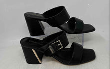 Load image into Gallery viewer, Calvin Klein Womens Averie Black Leather Open Toe Slide Sandals Size 11M
