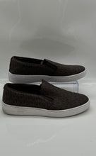 Load image into Gallery viewer, Michael Kors Womens Brown Monogram Leather Slip-On Low Top Sneakers Shoes Sz 10M
