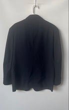 Load image into Gallery viewer, Oscar De La Renta Mens Blue Notch Lapel Single Breasted Two-Button Blazer Sz 40S
