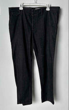 Load image into Gallery viewer, Armani Exchange Mens Black Flat Front Straight Leg Trouser Pants Size 38

