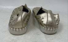 Load image into Gallery viewer, Eric Michael Womens Gold Tone Round Toe Slip-On Shoes Size EUR 38
