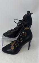 Load image into Gallery viewer, Coach Womens Kira Black Leather Open Toe Stiletto Strappy Heels Size 5 B
