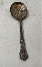 Load image into Gallery viewer, Vintage Sheffield England Silver-Tone Kings Pattern Handle Berry Serving Spoon
