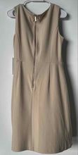 Load image into Gallery viewer, Calvin Klein Womens Khaki Sleeveless V-Neck Back-Zip A-Line Dress Size 8 W/ Tag
