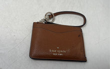 Load image into Gallery viewer, Kate Spade New York Womes Brown Leila Card Holder Keychain ID Wristlet Wallet
