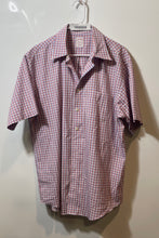 Load image into Gallery viewer, Brooks Brothers Mens White Blue Pink Plaid Short Sleeve Button-Up Shirt Size L
